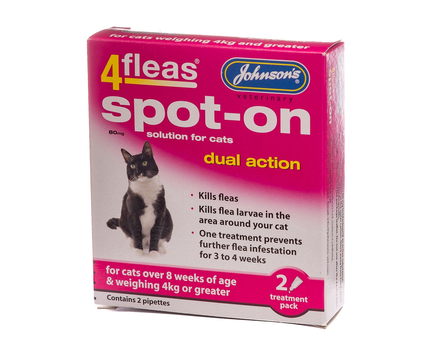 Johnson's - 4fleas Spot-on for Cats - 2 x pipettes
