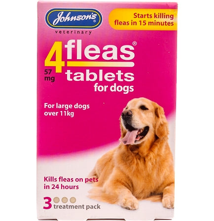 Johnson's - 4fleas Tablets for Large Dogs - 3 x tablets