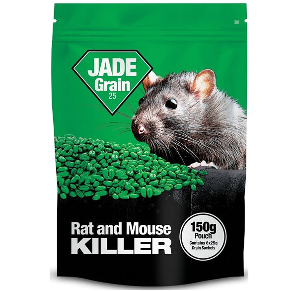 Lodi - Jade Grain 25 Rat & Mouse Killer - 150g Pouch (6 x 25g Sachets) - Buy Online SPR Centre UK