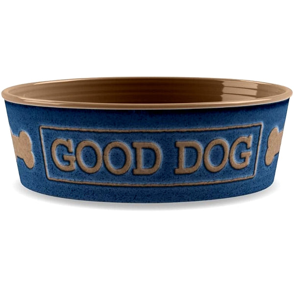 Melamine Good Dog Pet Bowl (Indigo) - Buy Online SPR Centre UK