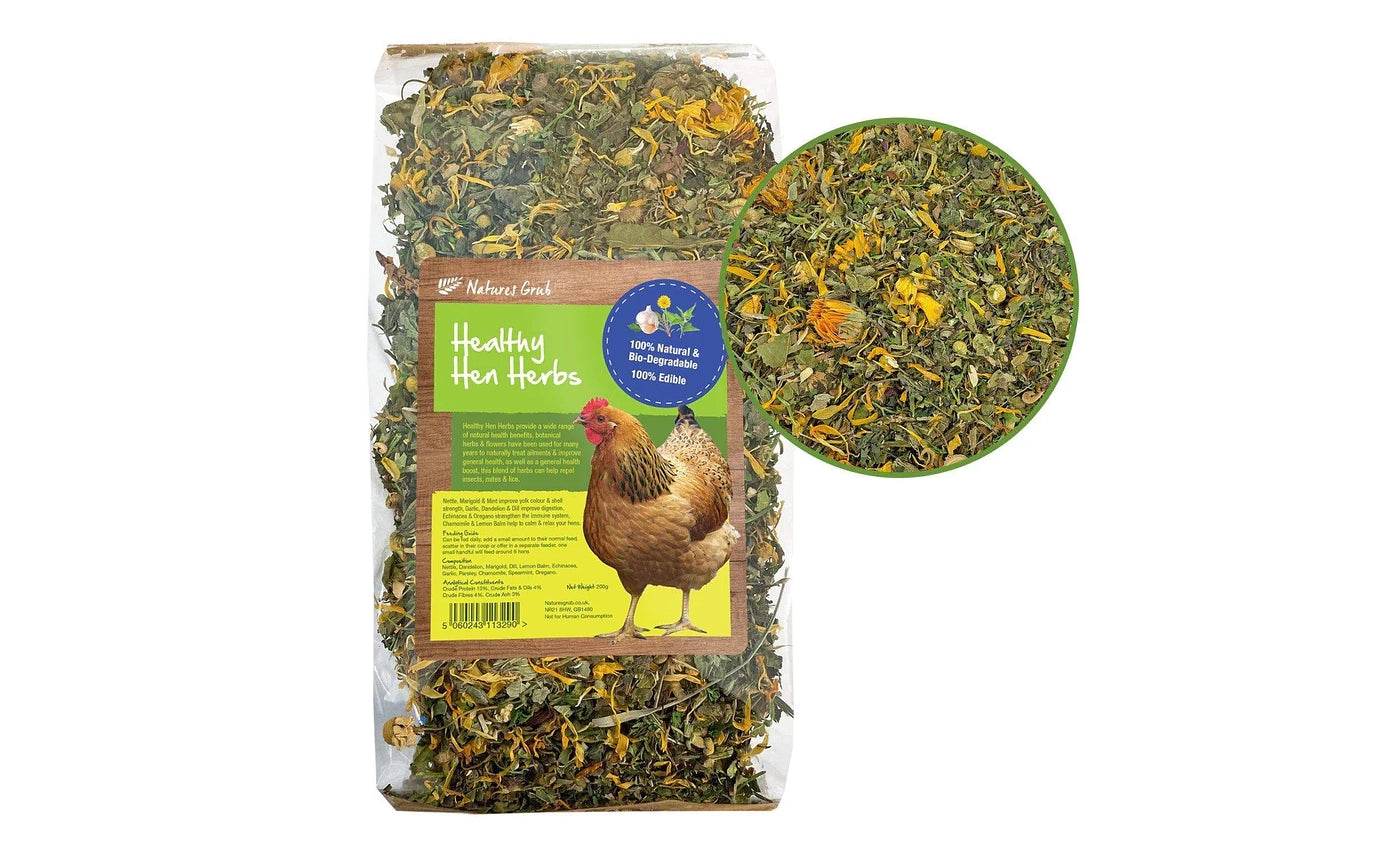 Natures Grub - Healthy Hen Herbs for Chickens - Buy Online SPR Centre UK