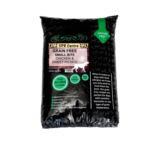 Grain and potato top free dog food