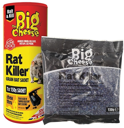 The Big Cheese - Rat Killer - 1 x 150g Grain Bait Sachet