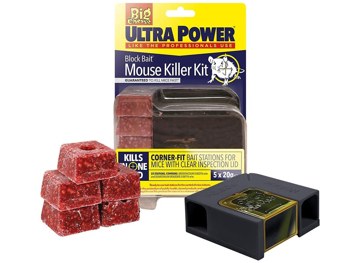 The Big Cheese Ultra Power Block Bait Mouse Killer Kit